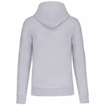 Ecologische kindersweater met capuchon, oxford grey — productfoto 35