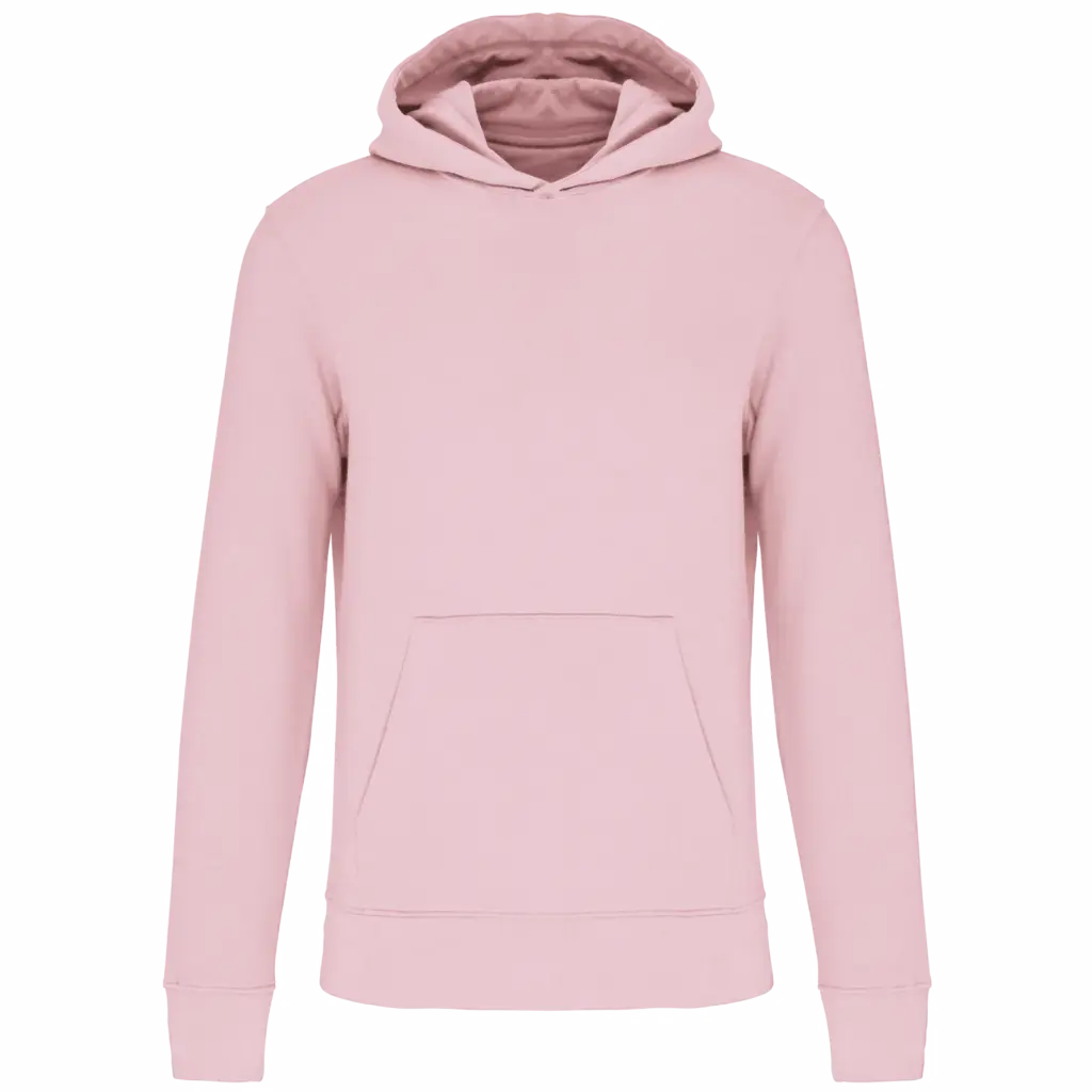 Ecologische kindersweater met capuchon, pale pink — productfoto 37