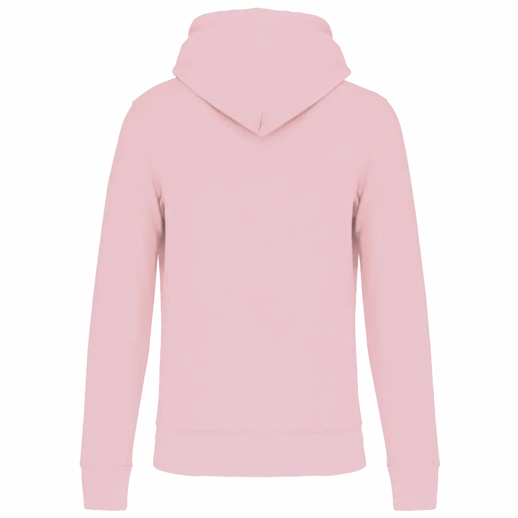 Ecologische kindersweater met capuchon, pale pink — productfoto 38