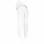 Ecologische kindersweater met capuchon, white — productfoto 45
