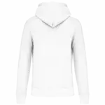 Ecologische kindersweater met capuchon, white — productfoto 47