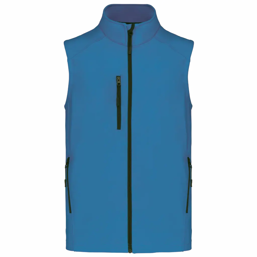 PS_K403_AQUABLUE - Hidalgo Softshell bodywarmer, aqua blue — productfoto 13