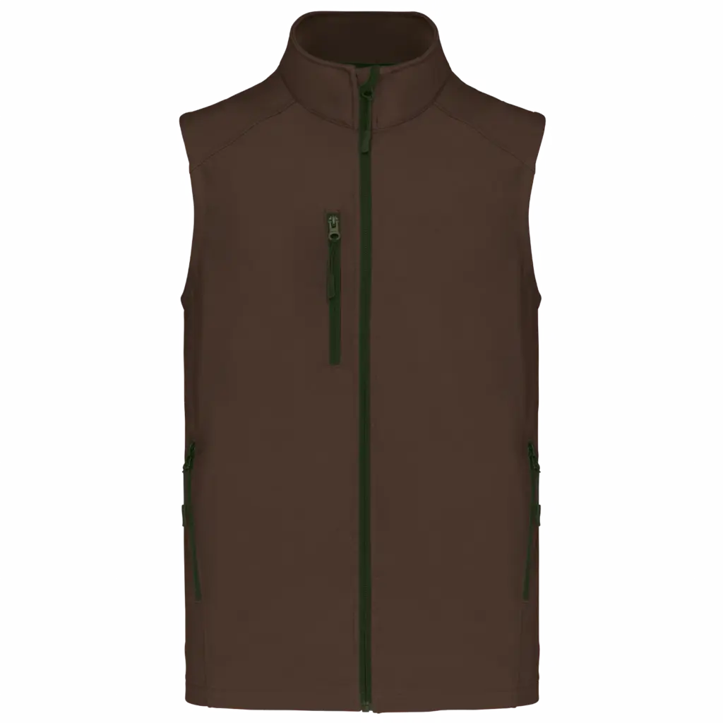 PS_K403_CHOCOLATE - Hidalgo Softshell bodywarmer, chocolate — productfoto 25