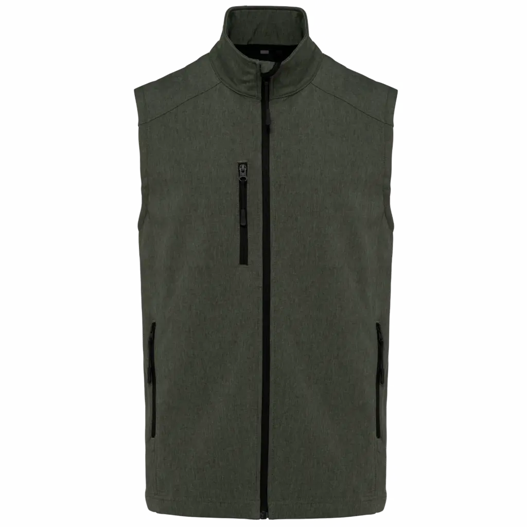 PS_K403_MARLGREEN - Hidalgo Softshell bodywarmer, marl green — productfoto 34