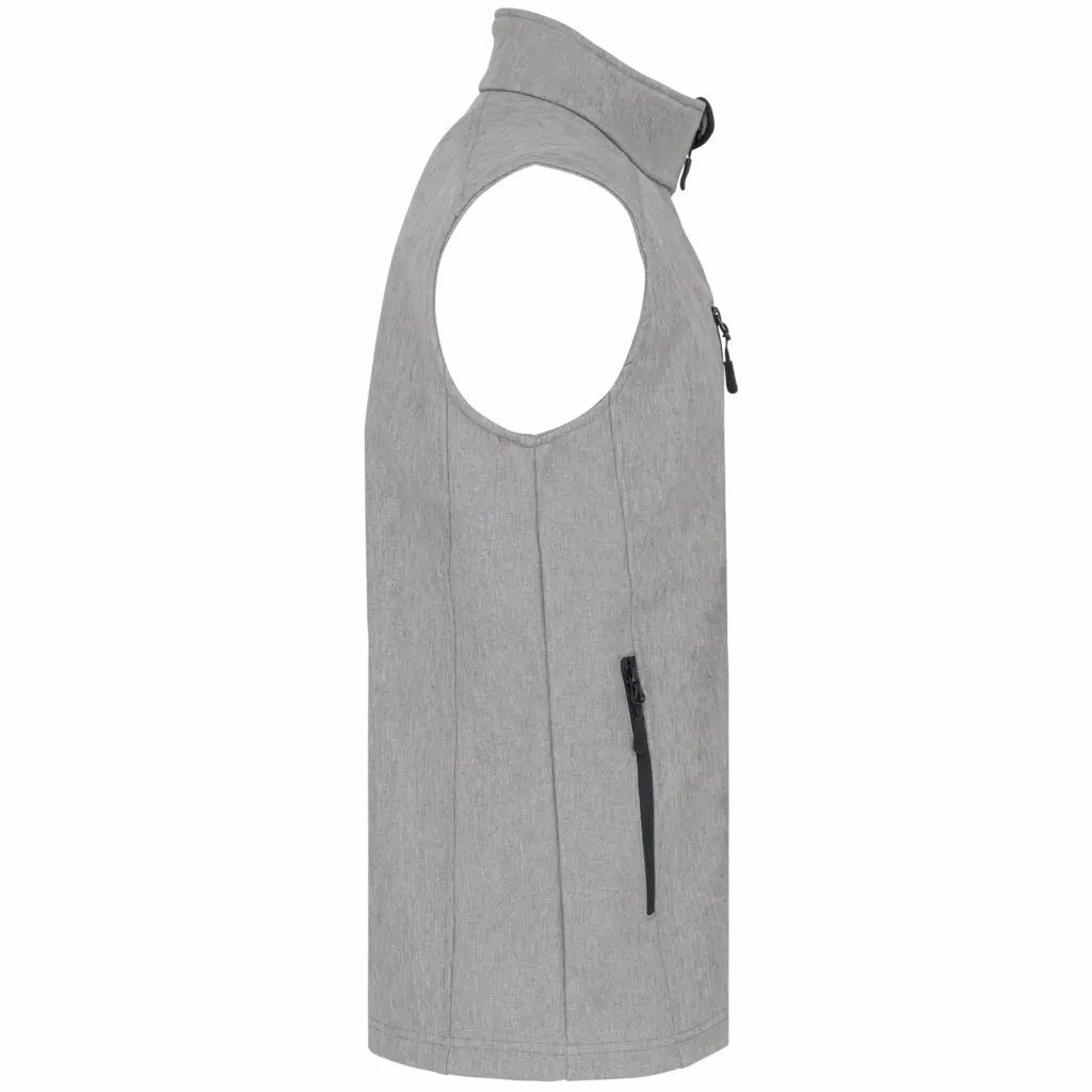 PS_K403-S_MARLGREY - Hidalgo Softshell bodywarmer, marl grey — productfoto 36