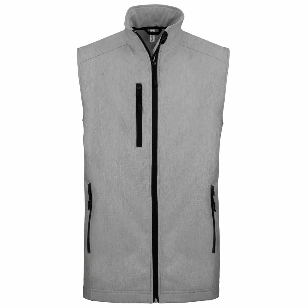 PS_K403_MARLGREY - Hidalgo Softshell bodywarmer, marl grey — productfoto 37