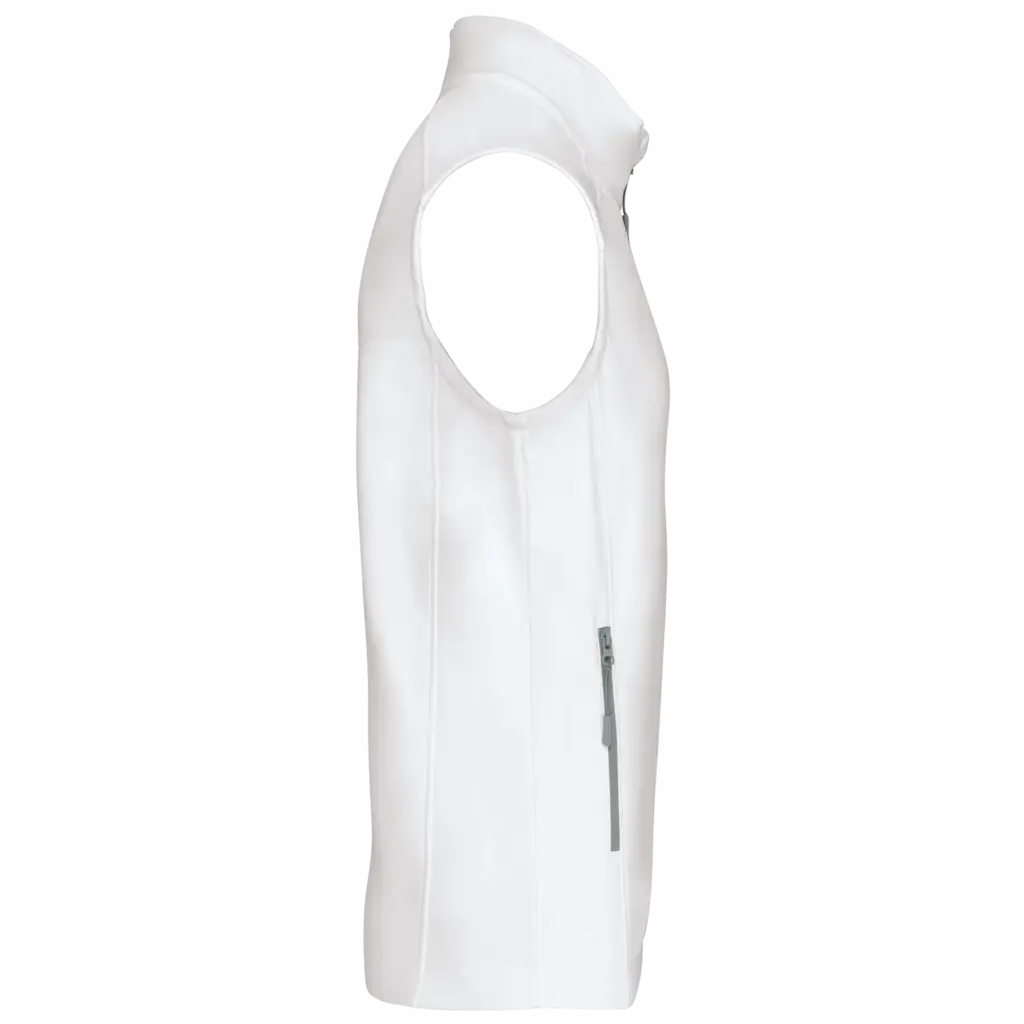 PS_K403-S_WHITE - Hidalgo Softshell bodywarmer, white — productfoto 48