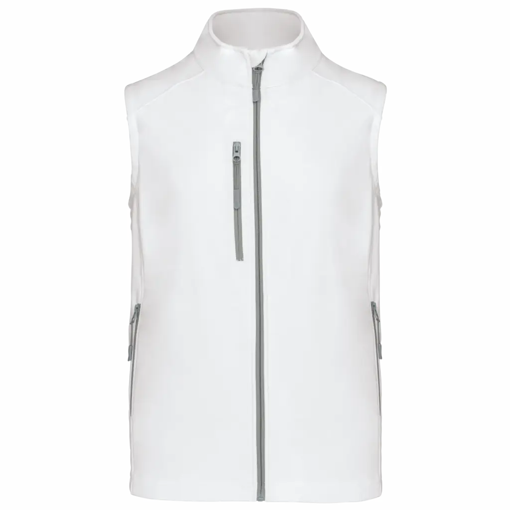 PS_K403_WHITE - Hidalgo Softshell bodywarmer, white — productfoto 49