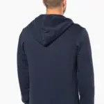 K4030-9_2025 - Hidalgo Ecologische herensweater met capuchon en ritssluiting — productfoto 3