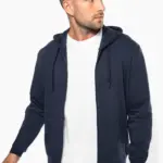 K4030-8_2025 - Hidalgo Ecologische herensweater met capuchon en ritssluiting — productfoto 5