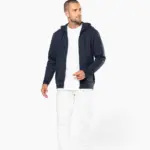 K4030_2025 - Hidalgo Ecologische herensweater met capuchon en ritssluiting — productfoto 6