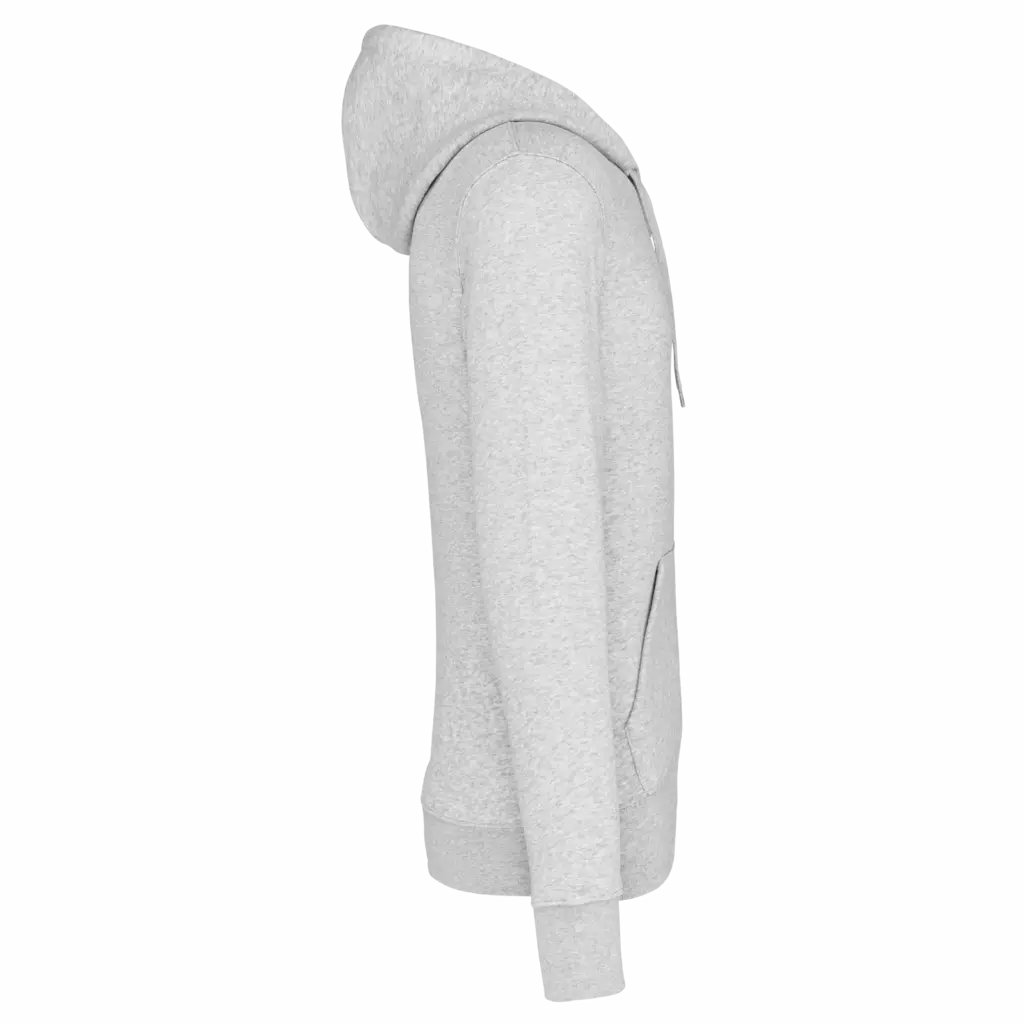 PS_K4030-S_ASHHEATHER - Hidalgo Ecologische herensweater met capuchon en ritssluiting, ash heather — productfoto 7