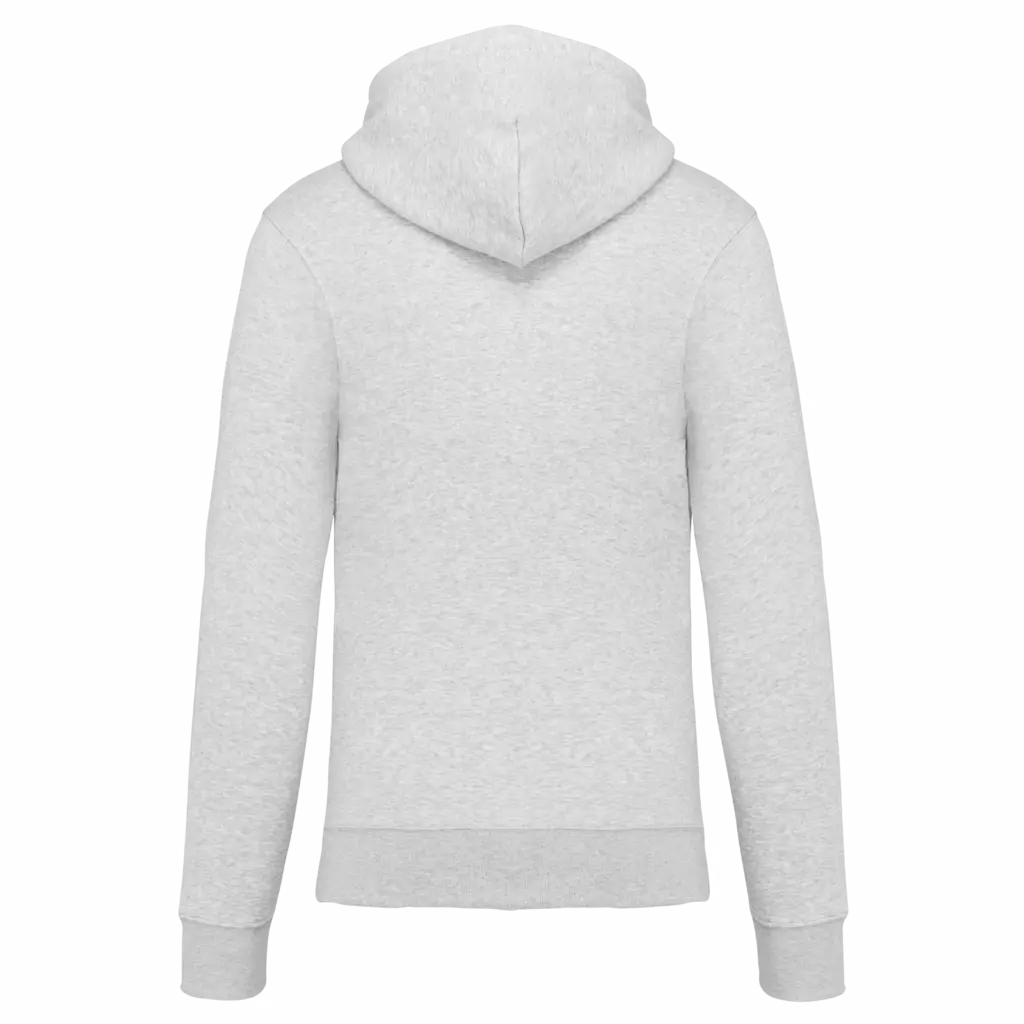 PS_K4030-B_ASHHEATHER - Hidalgo Ecologische herensweater met capuchon en ritssluiting, ash heather — productfoto 9