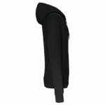 PS_K4030-S_BLACK - Hidalgo Ecologische herensweater met capuchon en ritssluiting, black — productfoto 10