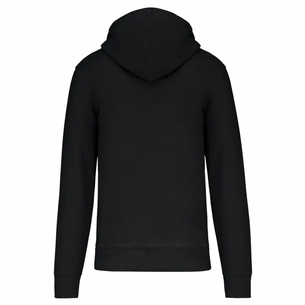 PS_K4030-B_BLACK - Hidalgo Ecologische herensweater met capuchon en ritssluiting, black — productfoto 12