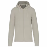 PS_K4030_CLAY - Hidalgo Ecologische herensweater met capuchon en ritssluiting, clay — productfoto 14