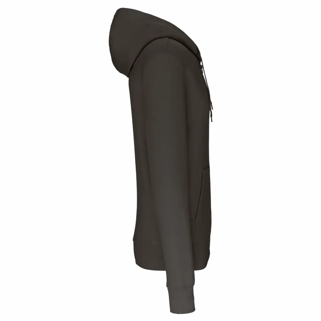PS_K4030-S_DARKGREY - Hidalgo Ecologische herensweater met capuchon en ritssluiting, dark grey — productfoto 16