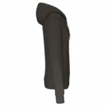 PS_K4030-S_DARKGREY - Hidalgo Ecologische herensweater met capuchon en ritssluiting, dark grey — productfoto 16
