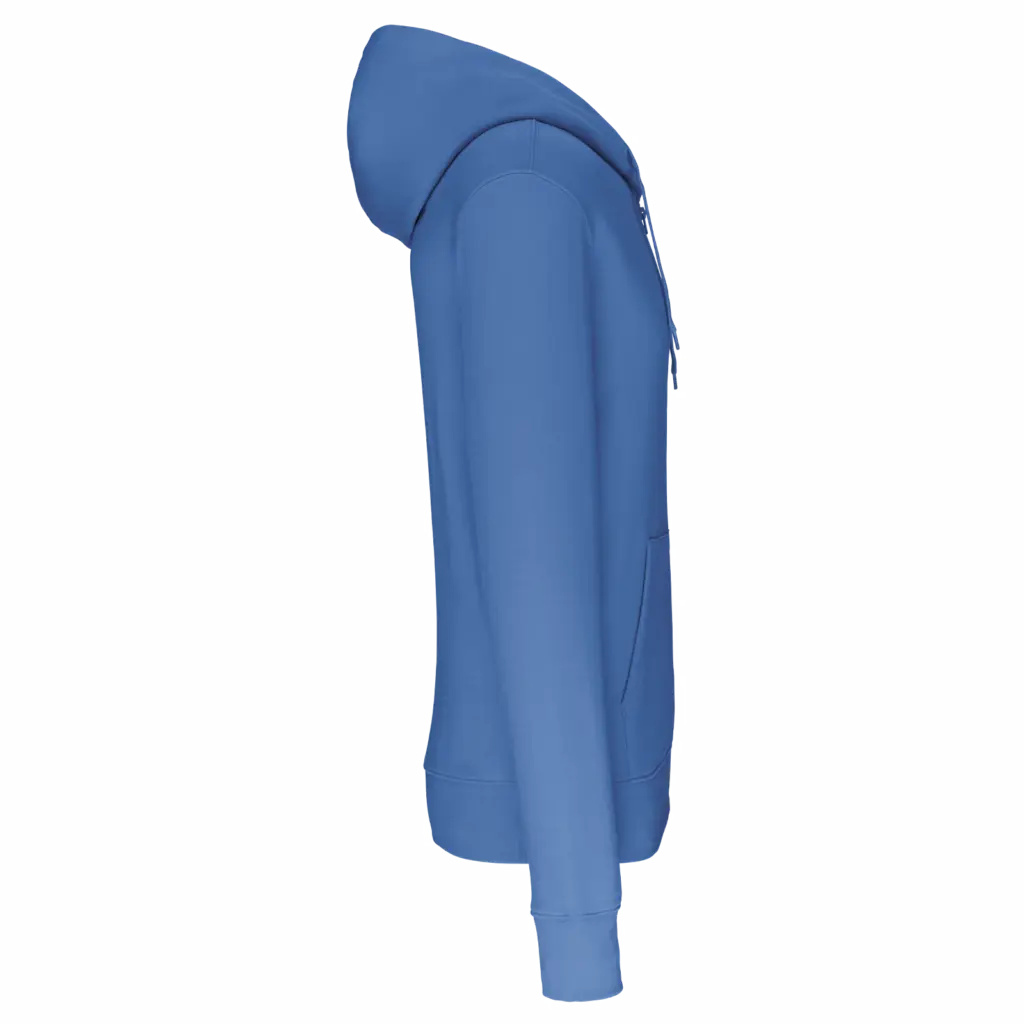 PS_K4030-S_LIGHTROYALBLUE - Hidalgo Ecologische herensweater met capuchon en ritssluiting, light royal blue — productfoto 25