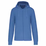 PS_K4030_LIGHTROYALBLUE - Hidalgo Ecologische herensweater met capuchon en ritssluiting, light royal blue — productfoto 26
