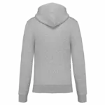 PS_K4030-B_OXFORDGREY - Hidalgo Ecologische herensweater met capuchon en ritssluiting, oxford grey — productfoto 33