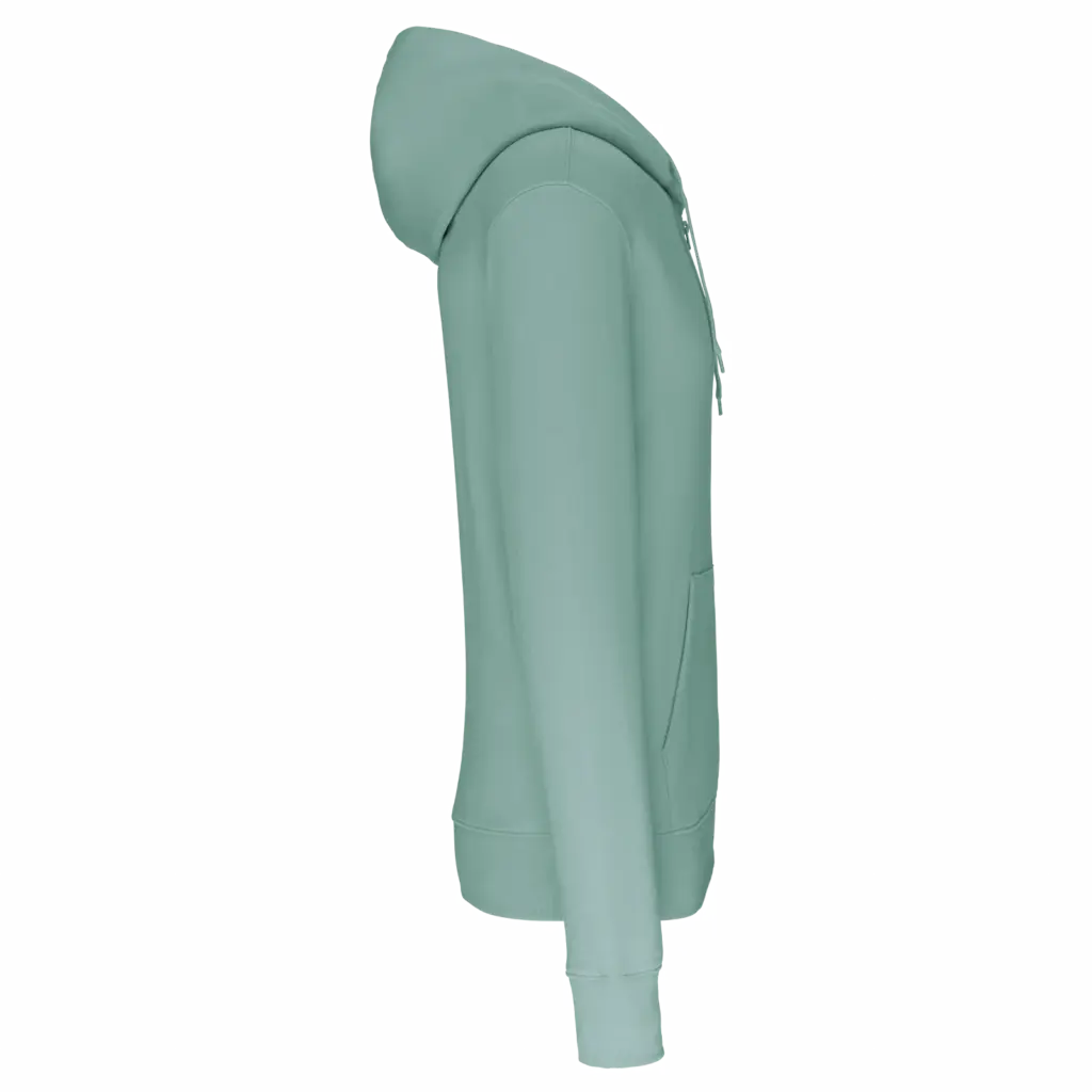 PS_K4030-S_SAGE - Hidalgo Ecologische herensweater met capuchon en ritssluiting, sage — productfoto 37