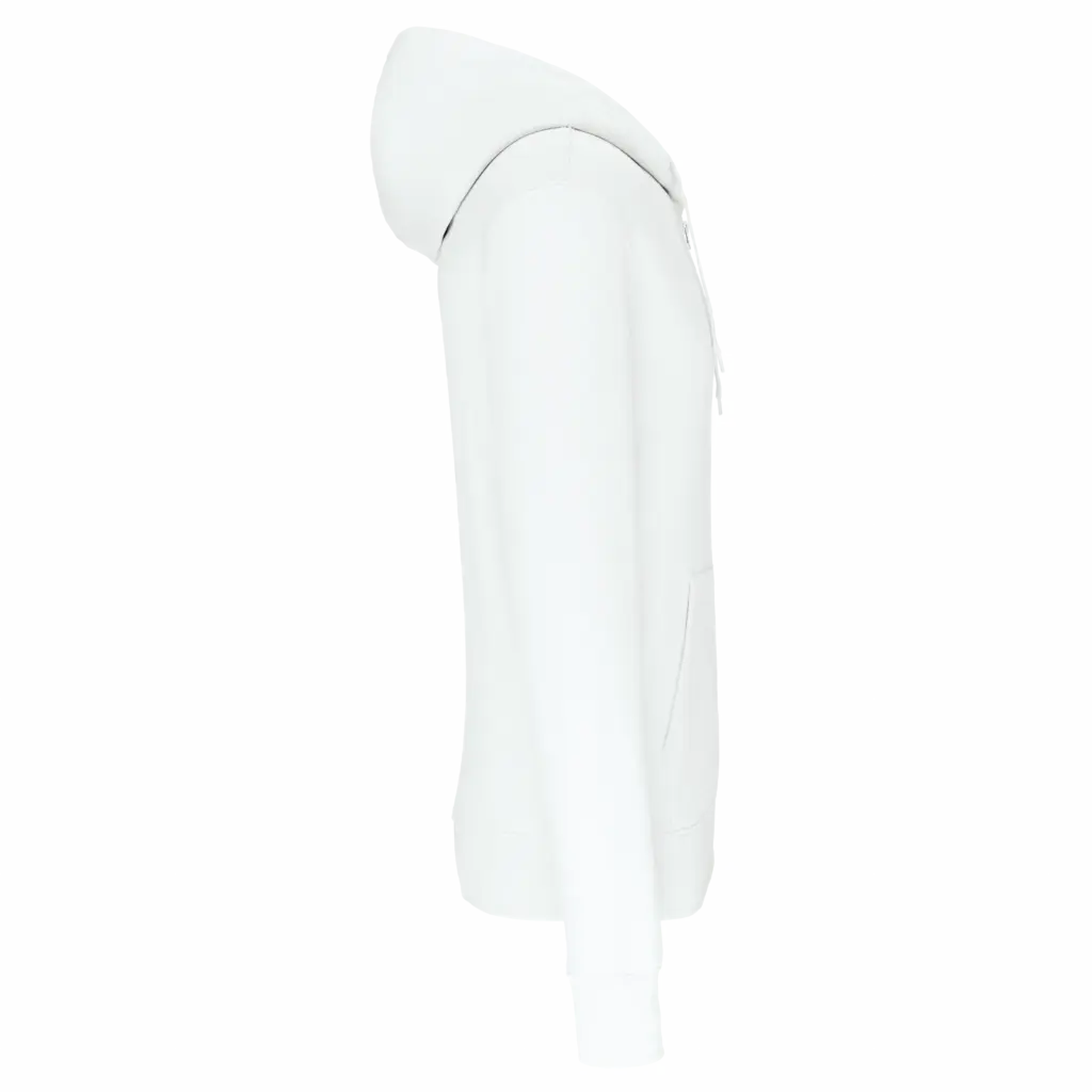 PS_K4030-S_WHITE - Hidalgo Ecologische herensweater met capuchon en ritssluiting, white — productfoto 40