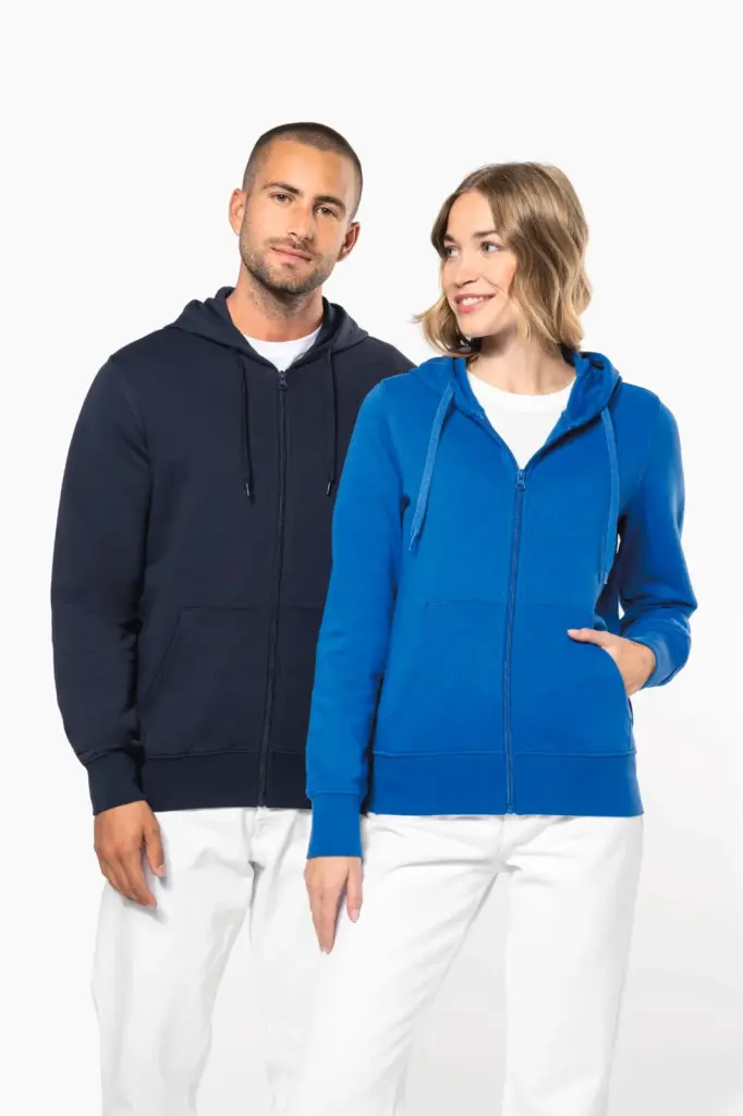 K4030-K4031-6_2025 - Hidalgo Ecologische damessweater met capuchon en ritssluiting — productfoto 7
