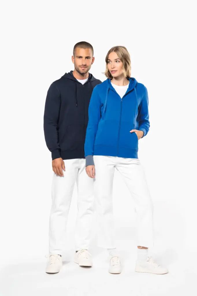 K4030-K4031-5_2025 - Hidalgo Ecologische damessweater met capuchon en ritssluiting — productfoto 9