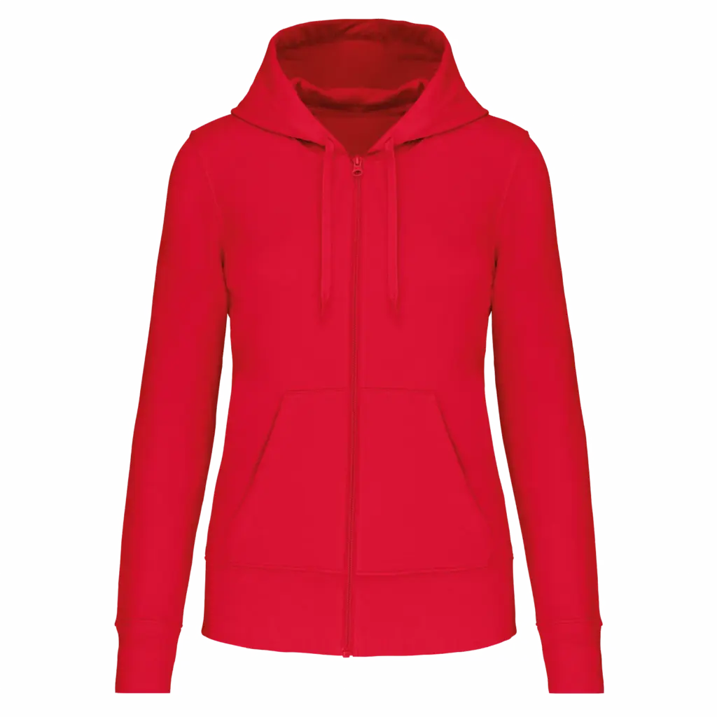 Ecologische damessweater met capuchon en ritssluiting — productfoto 39