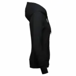 Ecologische damessweater met capuchon en ritssluiting, black — productfoto 14
