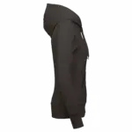 Ecologische damessweater met capuchon en ritssluiting, dark grey — productfoto 20