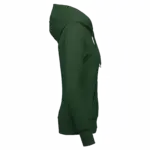 Ecologische damessweater met capuchon en ritssluiting, forest green — productfoto 23