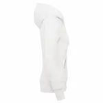Ecologische damessweater met capuchon en ritssluiting, white — productfoto 44