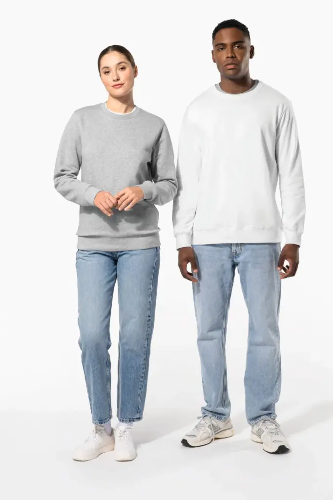 Sweater ronde hals 80/20 uniseks — productfoto 9