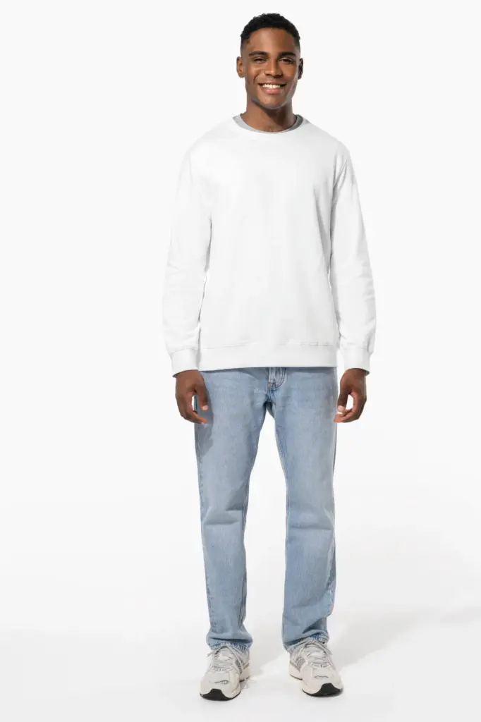Sweater ronde hals 80/20 uniseks — productfoto 12