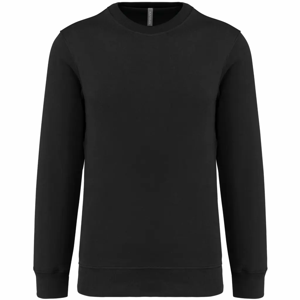 Sweater ronde hals 80/20 uniseks, black — productfoto 20