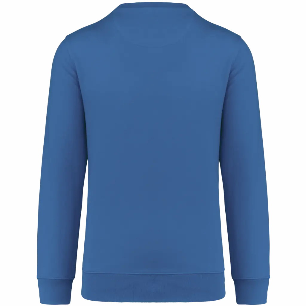 Sweater ronde hals 80/20 uniseks, light royal blue — productfoto 24