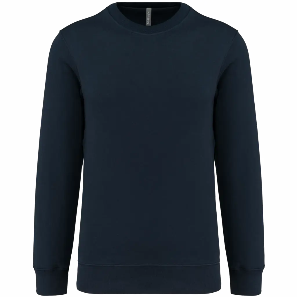 Sweater ronde hals 80/20 uniseks, navy — productfoto 26