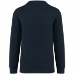Sweater ronde hals 80/20 uniseks, navy — productfoto 27