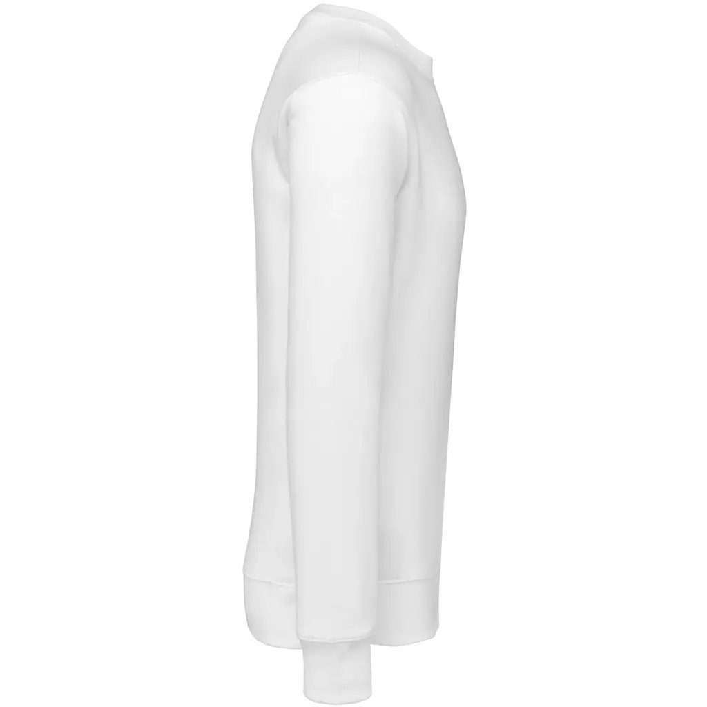 Sweater ronde hals 80/20 uniseks, white — productfoto 34