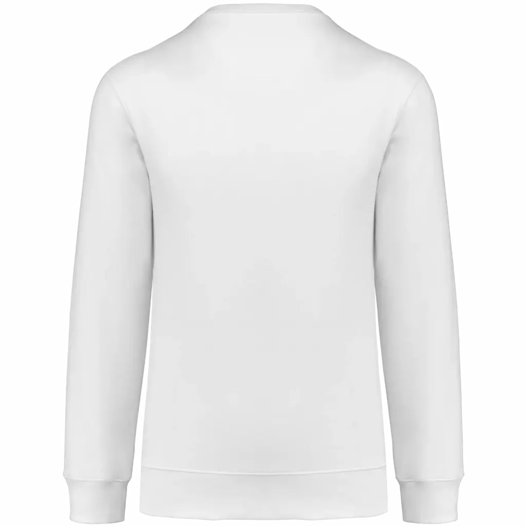 Sweater ronde hals 80/20 uniseks, white — productfoto 36