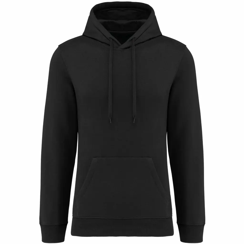 Sweater met capuchon 80/20 uniseks, black — productfoto 15