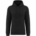 Sweater met capuchon 80/20 uniseks, black — productfoto 15