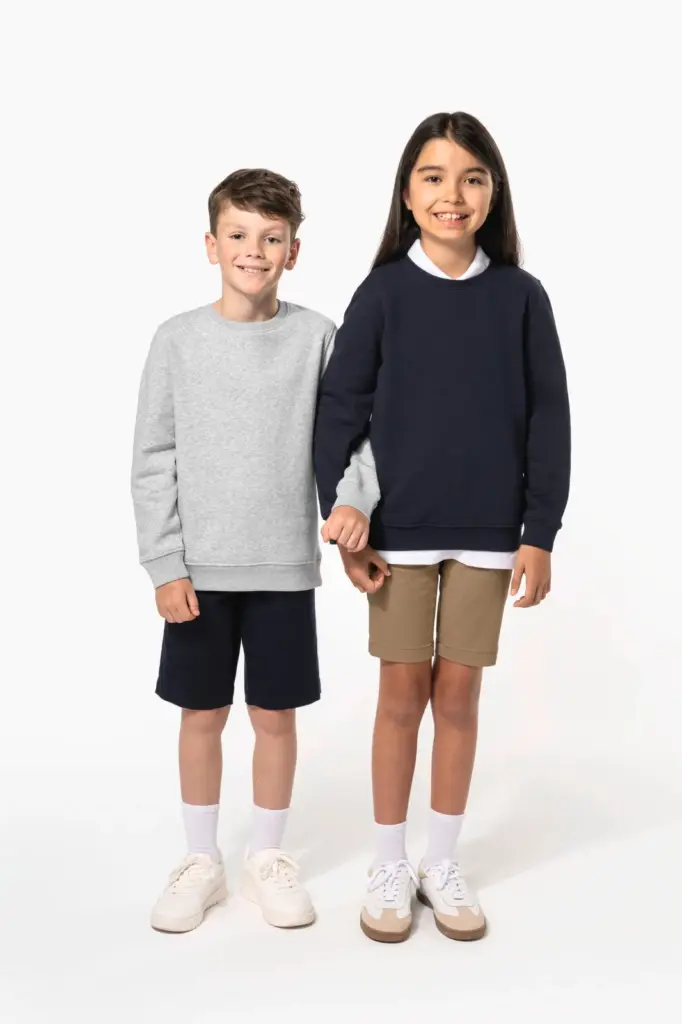 K4038-K7007-K7008-3_2024 - Hidalgo-werbeartikel Kindersweater met ronde hals — productfoto 3