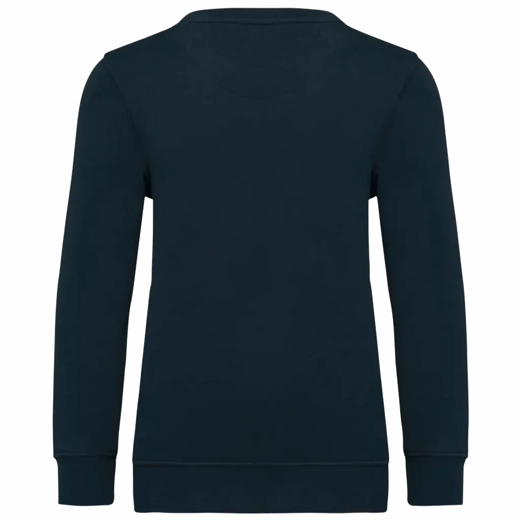 PS_K4038-B_NAVY - Hidalgo-werbeartikel Kindersweater met ronde hals, navy — productfoto 24