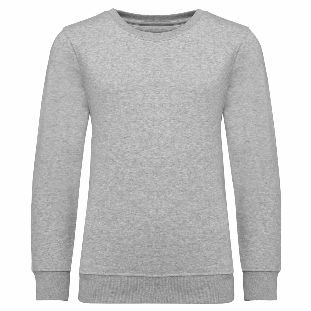 PS_K4038_OXFORDGREY - Hidalgo-werbeartikel Kindersweater met ronde hals, oxford grey — productfoto 26