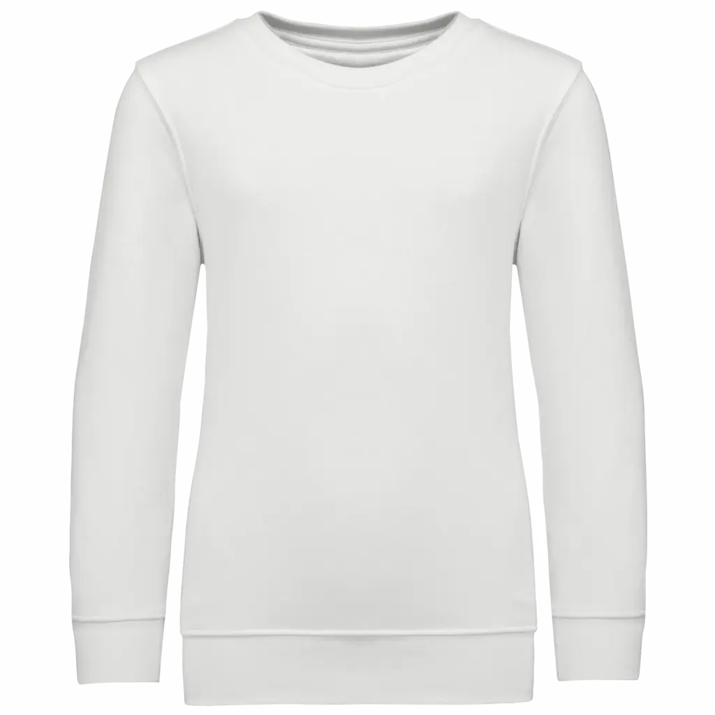 PS_K4038_WHITE - Hidalgo-werbeartikel Kindersweater met ronde hals, white — productfoto 32