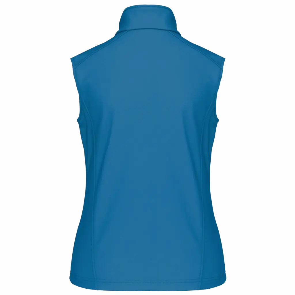 Dames softshell bodywarmer, aqua blue — productfoto 8