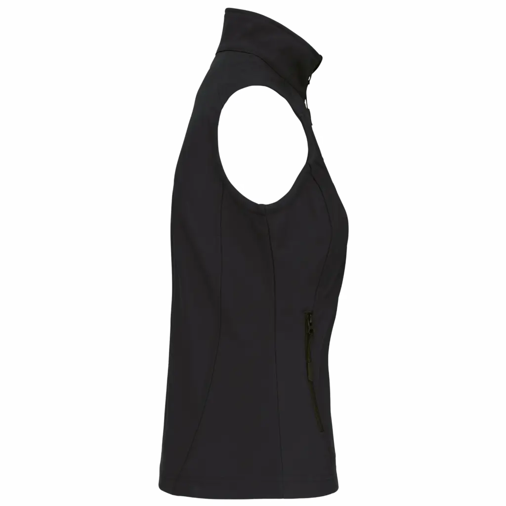 Dames softshell bodywarmer, black — productfoto 9